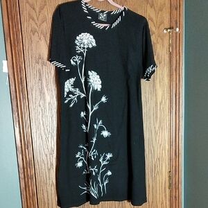 Women's M.R.C. Michigan Rag Co. Shoulder Padded Short Sleeve Dress